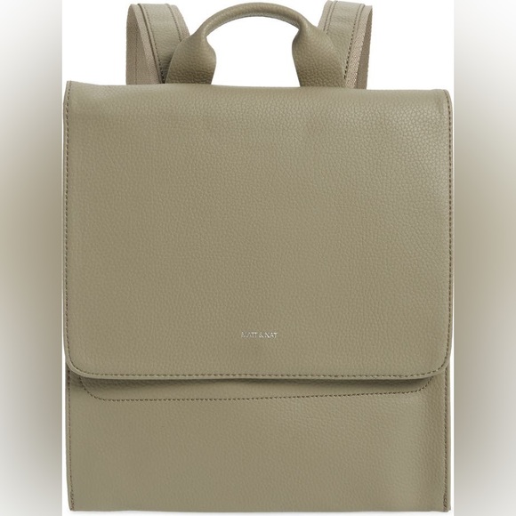 Purity Mavi Vegan Leather Backpack - Color: Mineral - Picture 14 of 15